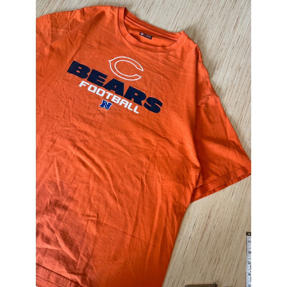 NFL Team Apparel Chicago Bears Orange Graphic T-Shirt Mens 2XL Football Tee 47